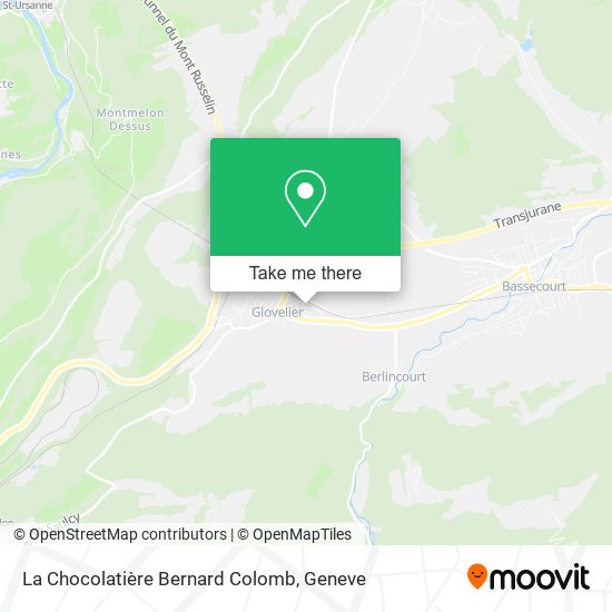 La Chocolatière Bernard Colomb map