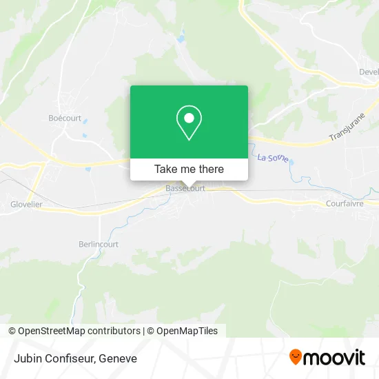 Jubin Confiseur map
