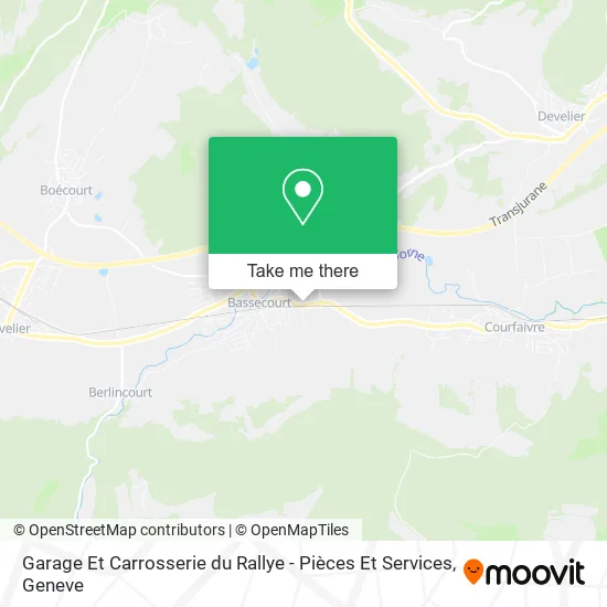 Garage Et Carrosserie du Rallye - Pièces Et Services map