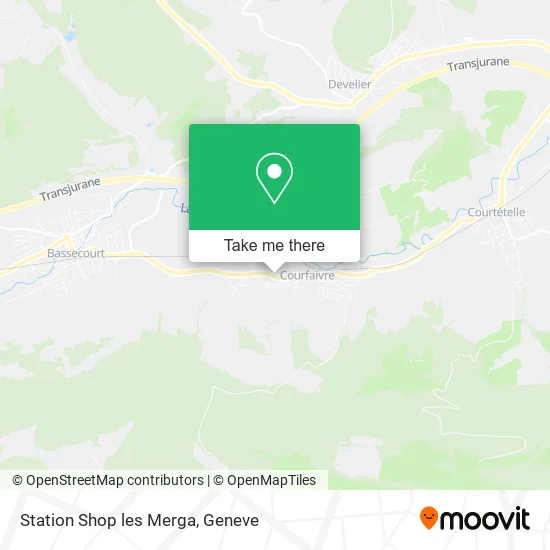 Station Shop les Merga map