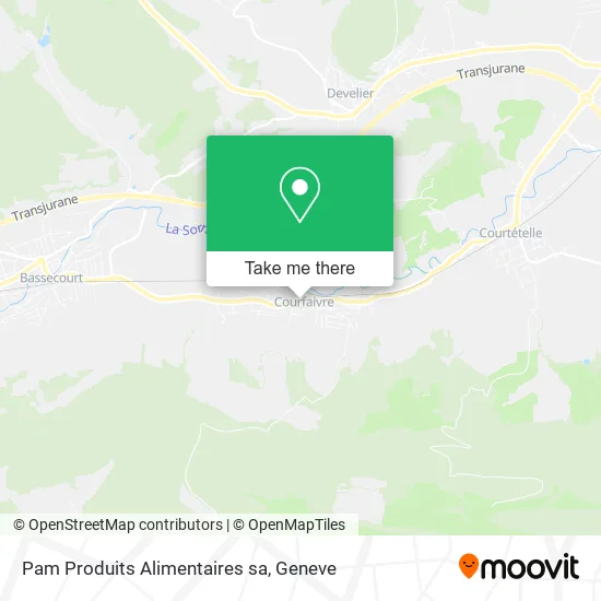 Pam Produits Alimentaires sa map