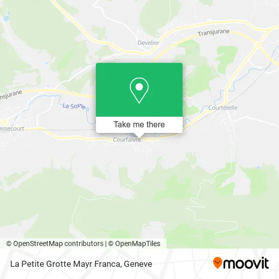 La Petite Grotte Mayr Franca map