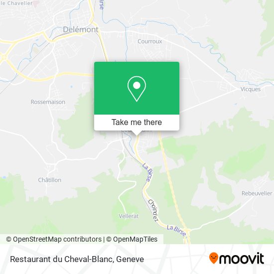 Restaurant du Cheval-Blanc plan