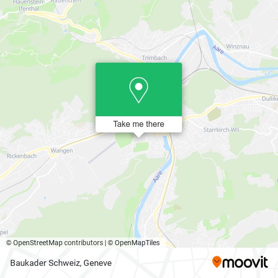 Baukader Schweiz map