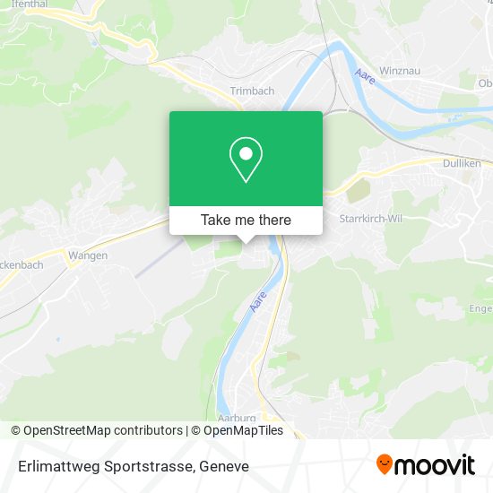 Erlimattweg Sportstrasse map