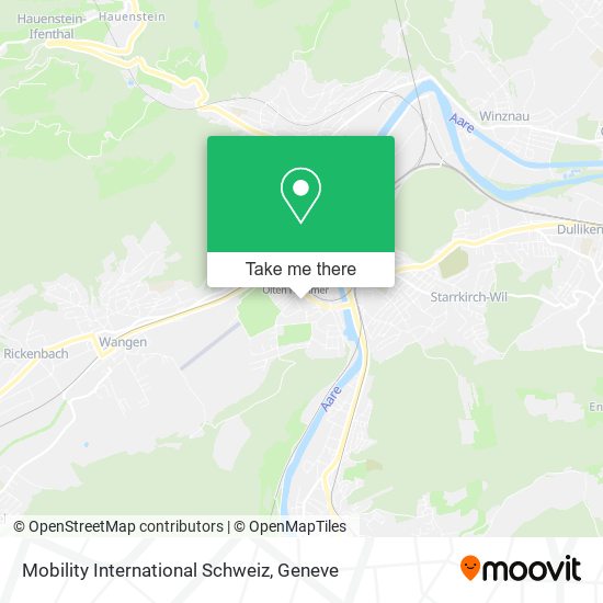 Mobility International Schweiz map