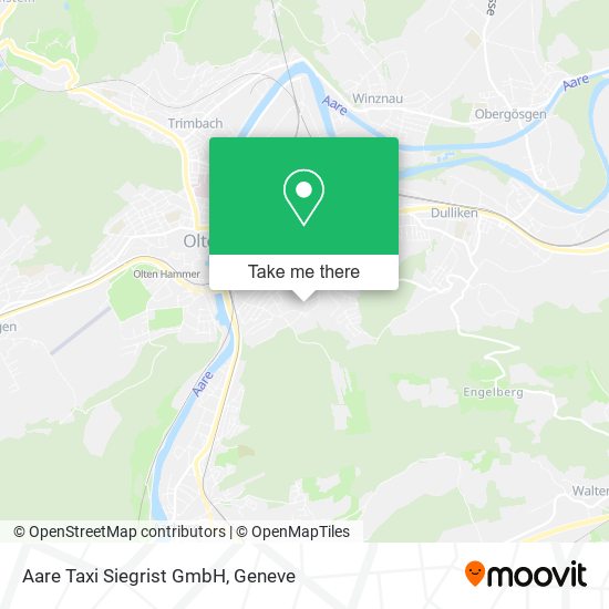 Aare Taxi Siegrist GmbH map