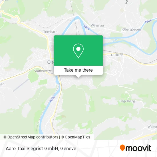 Aare Taxi Siegrist GmbH map
