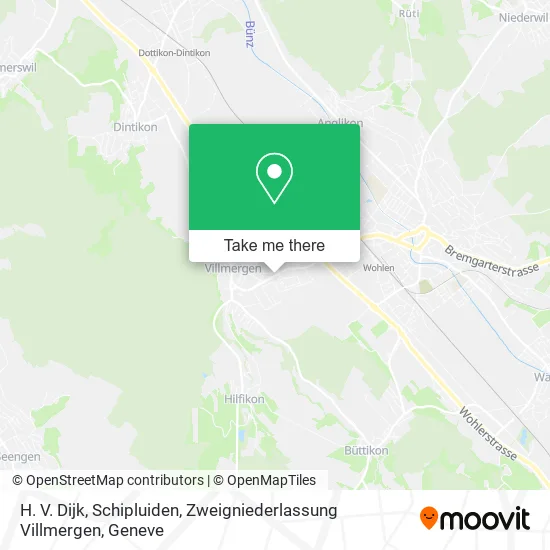 H. V. Dijk, Schipluiden, Zweigniederlassung Villmergen map