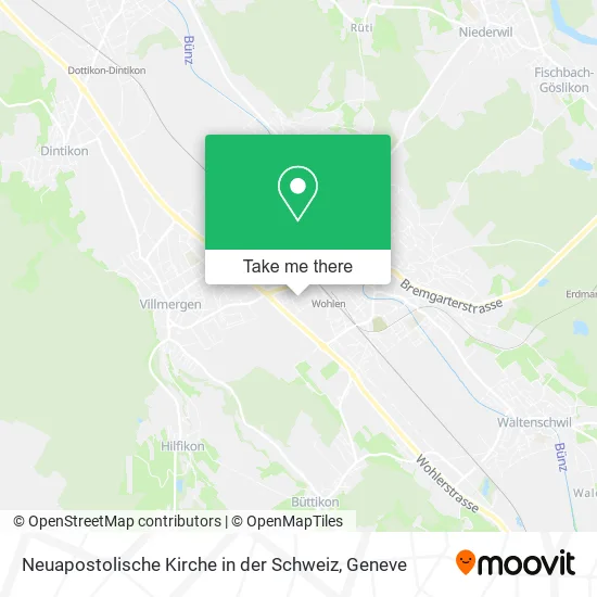 Neuapostolische Kirche in der Schweiz map