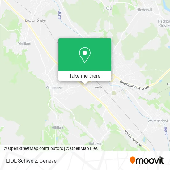 LIDL Schweiz map