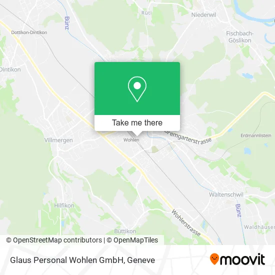Glaus Personal Wohlen GmbH map