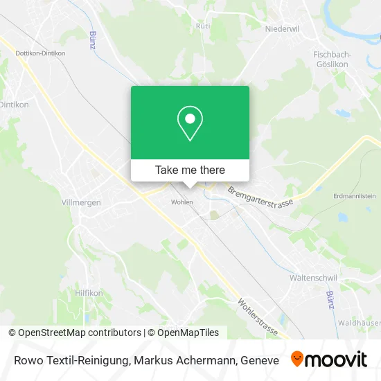 Rowo Textil-Reinigung, Markus Achermann map