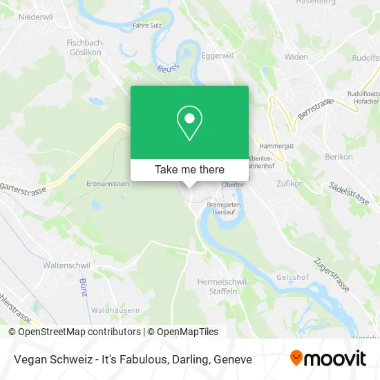 Vegan Schweiz - It's Fabulous, Darling map