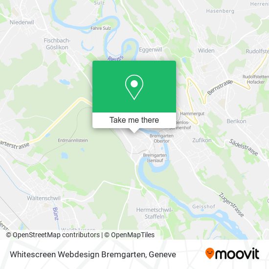 Whitescreen Webdesign Bremgarten map
