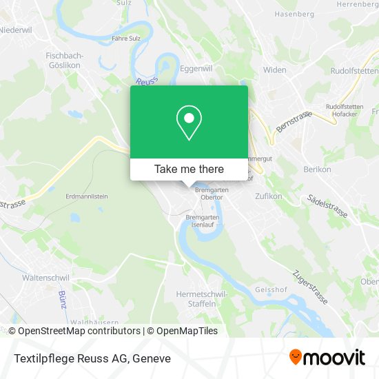 Textilpflege Reuss AG map