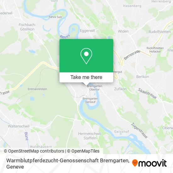 Warmblutpferdezucht-Genossenschaft Bremgarten map