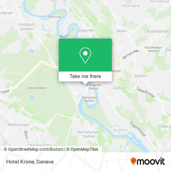 Hotel Krone map
