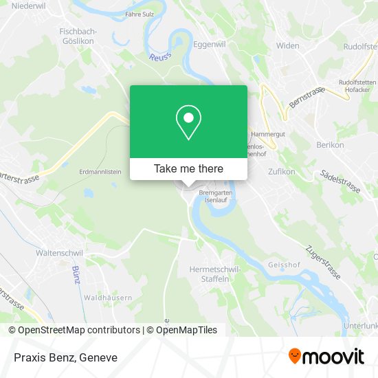 Praxis Benz map