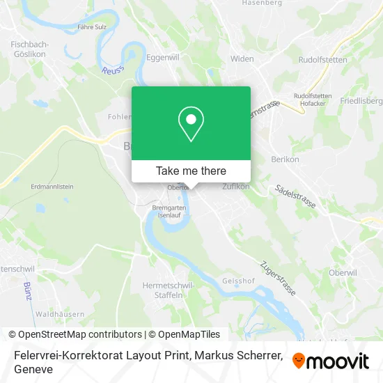 Felervrei-Korrektorat Layout Print, Markus Scherrer map