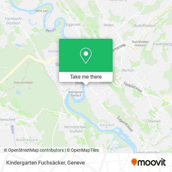 Kindergarten Fuchsäcker map