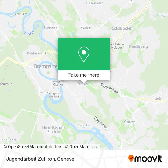 Jugendarbeit Zufikon map