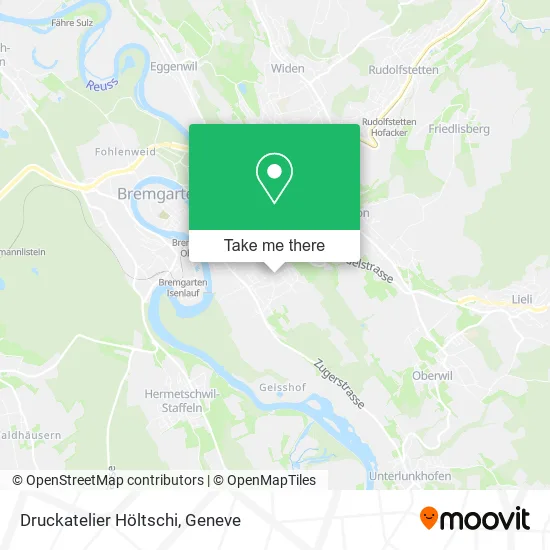 Druckatelier Höltschi map