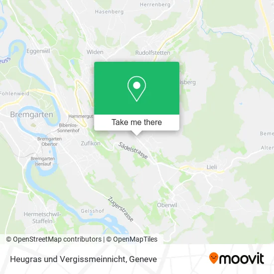 Heugras und Vergissmeinnicht map