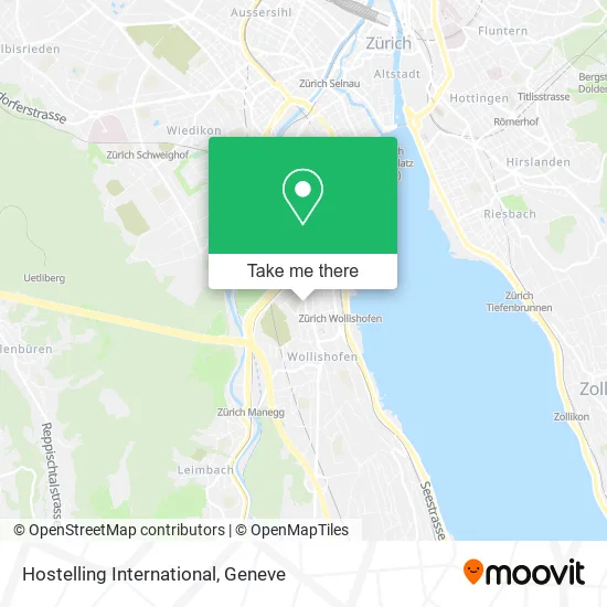 Hostelling International map