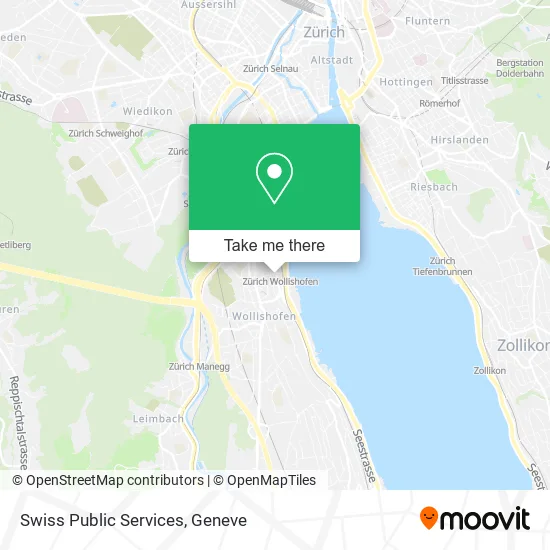 Swiss Public Services map