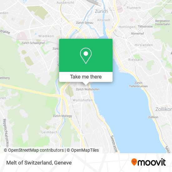 Melt of Switzerland map