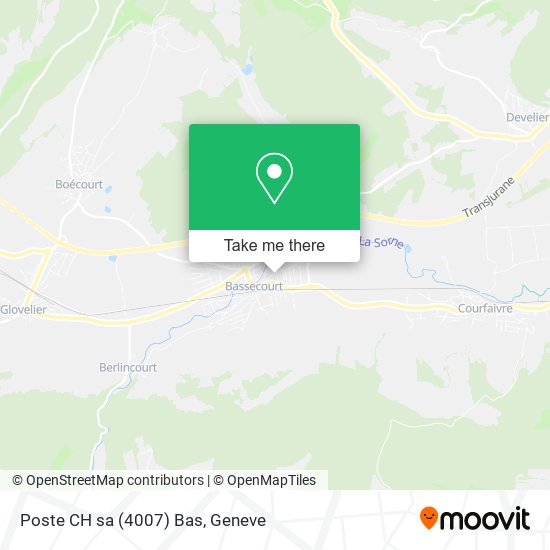 Poste CH sa (4007) Bas map