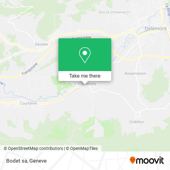 Bodet sa map