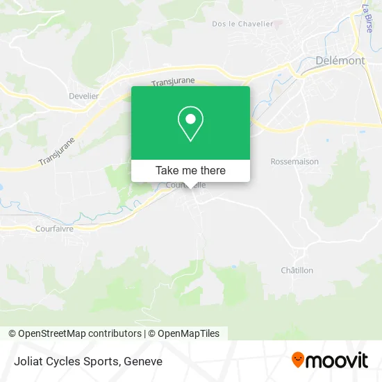 Joliat Cycles Sports map