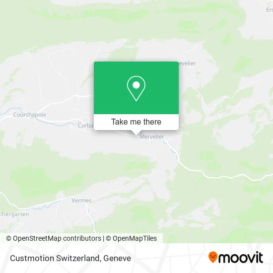 Custmotion Switzerland map