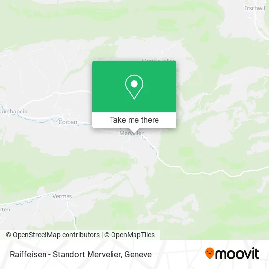 Raiffeisen - Standort Mervelier map