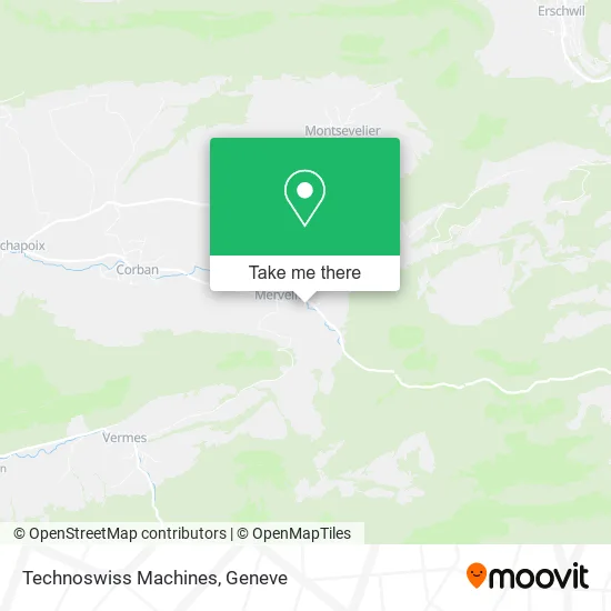 Technoswiss Machines map