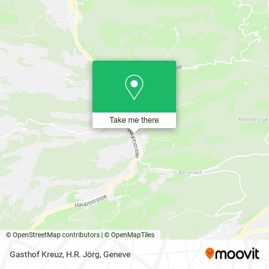 Gasthof Kreuz, H.R. Jörg map