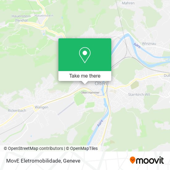 MovE Eletromobilidade map