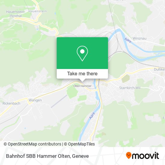 Bahnhof SBB Hammer Olten map