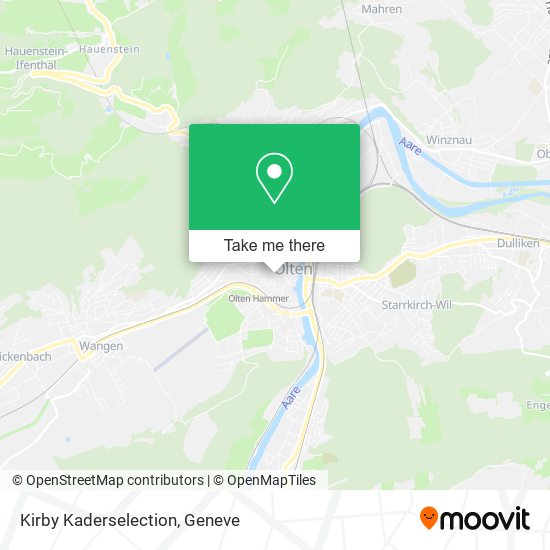 Kirby Kaderselection map