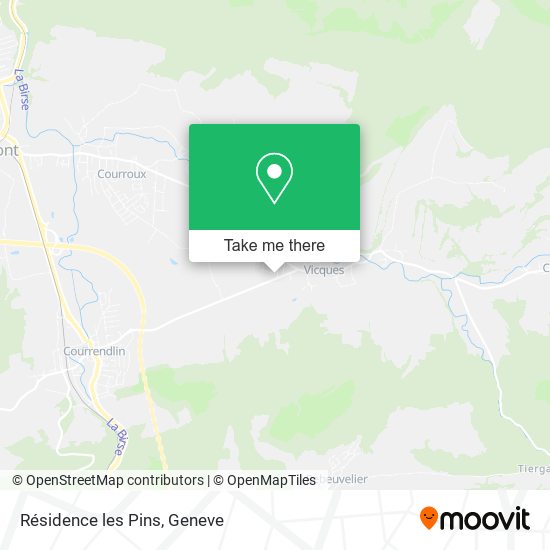 Résidence les Pins map