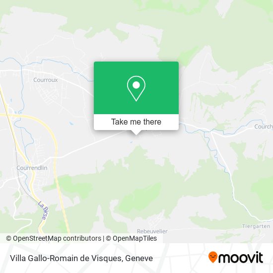 Villa Gallo-Romain de Visques map