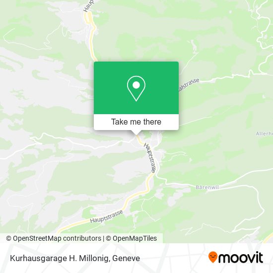 Kurhausgarage H. Millonig map