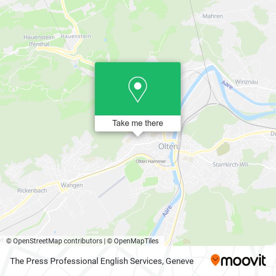 The Press Professional English Services map