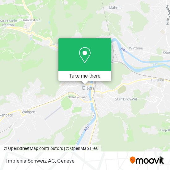 Implenia Schweiz AG map