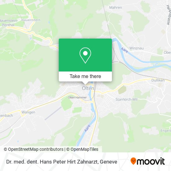Dr. med. dent. Hans Peter Hirt Zahnarzt map