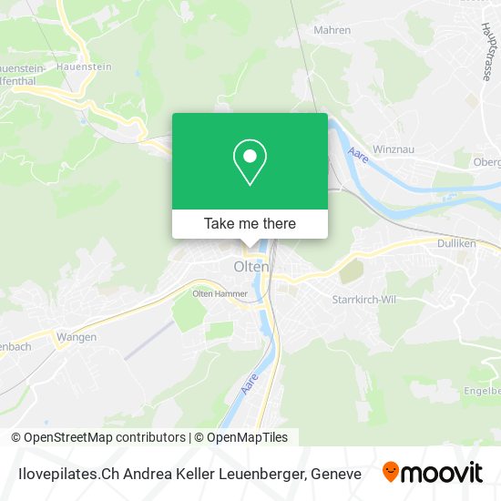 Ilovepilates.Ch Andrea Keller Leuenberger map
