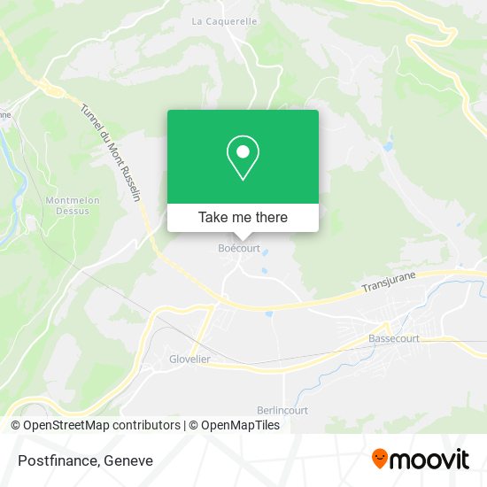 Postfinance map