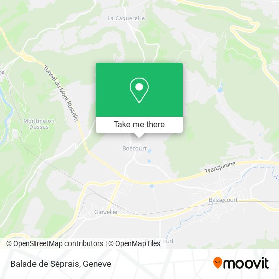 Balade de Séprais map
